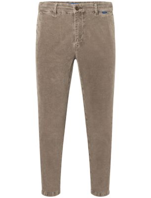 Mac Mac pantalon chino effen bruin katoen normale fit
