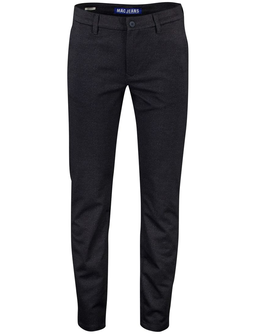 polyester Mac griffin normale fit pantalon zwart effen