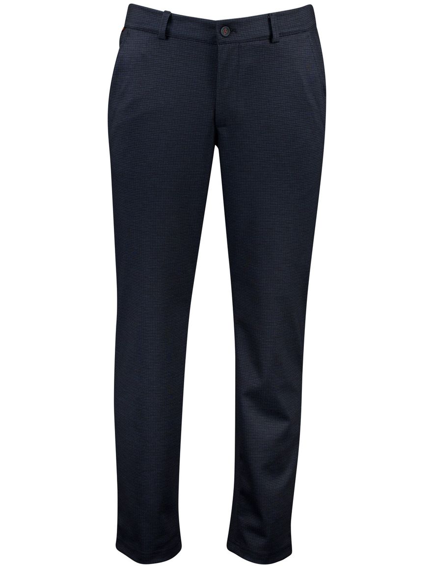 Eurex pantalon donkerblauw geruit regular fit