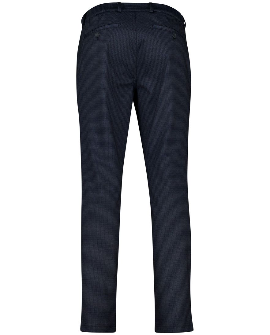 Eurex pantalon donkerblauw geruit regular fit
