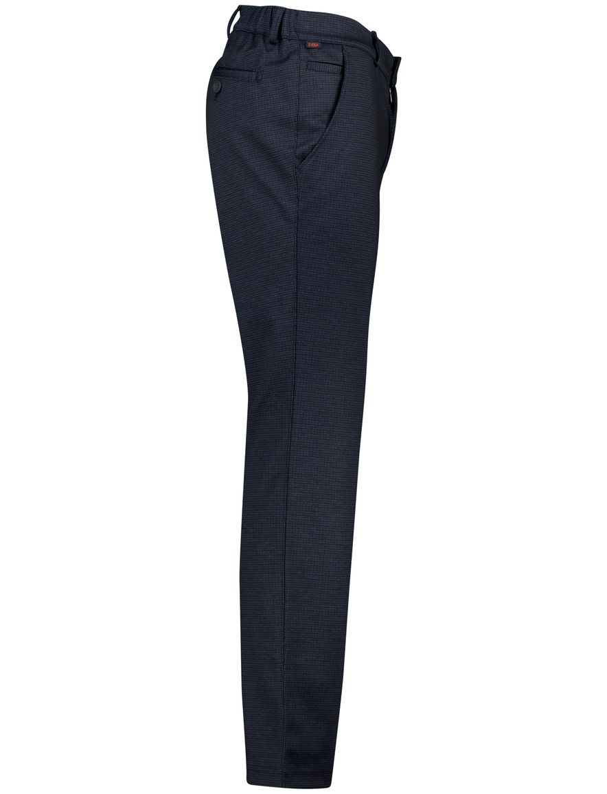 Eurex pantalon donkerblauw geruit regular fit
