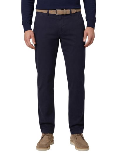 Eurex Eurex Jörn pantalon donkerblauw effen normale fit