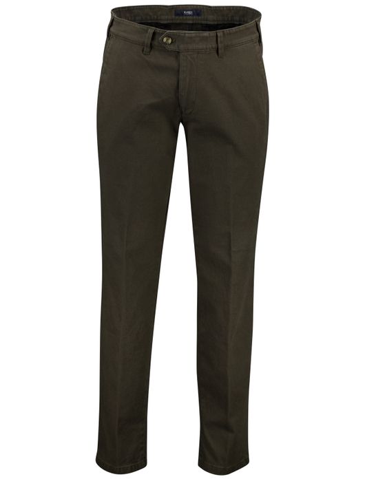 Eurex pantalon katoen groen effen