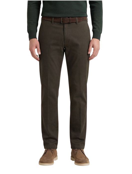 Eurex pantalon katoen groen effen
