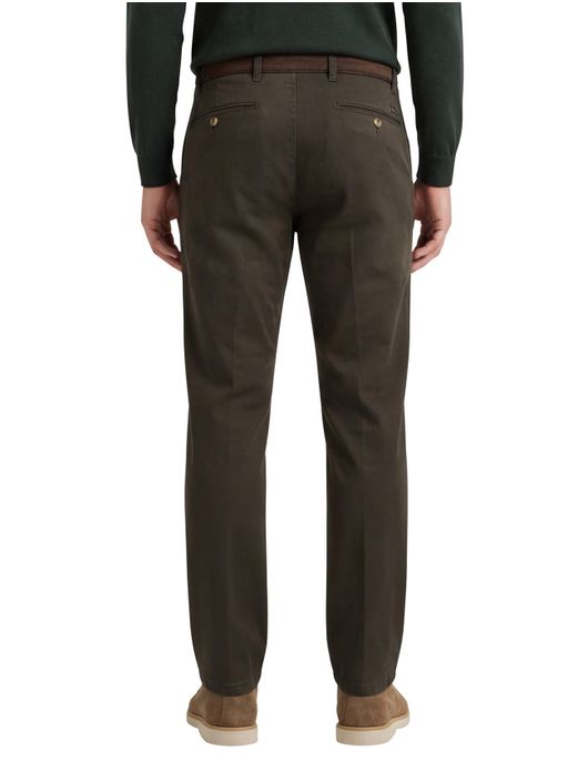 Eurex pantalon katoen groen effen