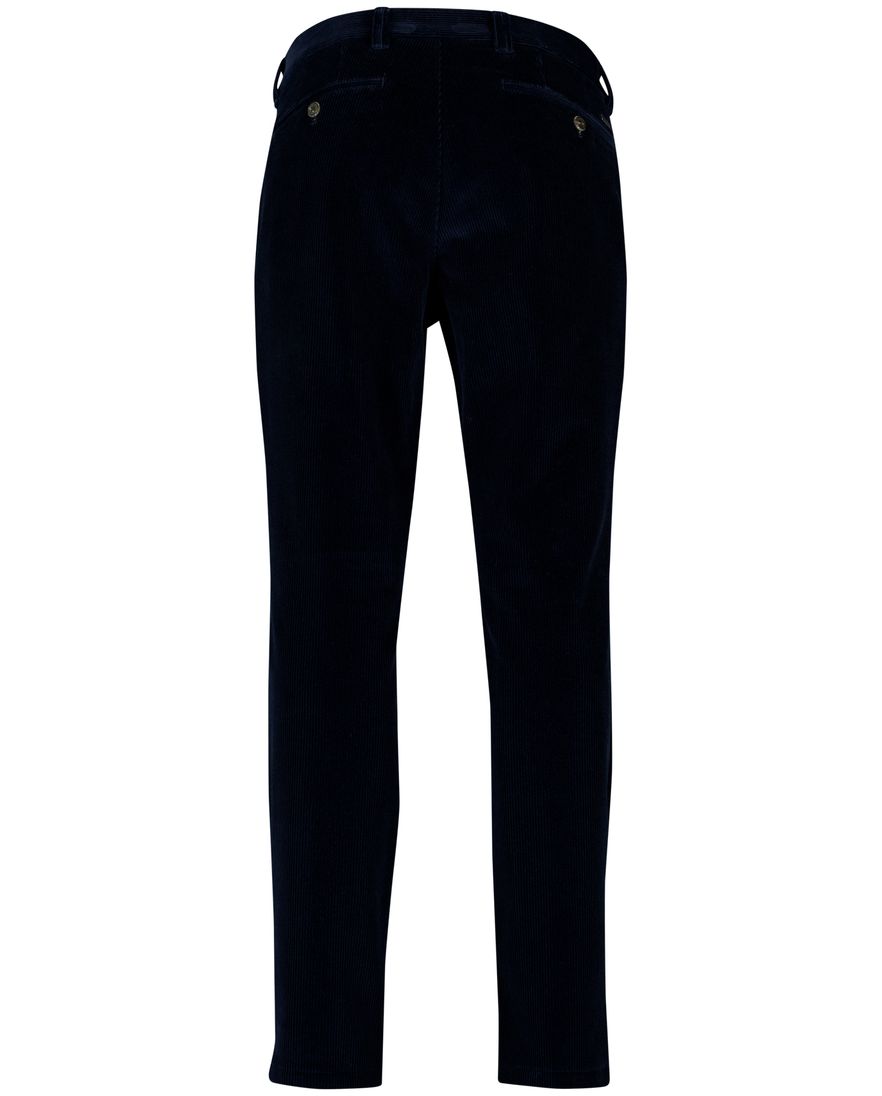 Eurex pantalon effen donkerblauw normale fit
