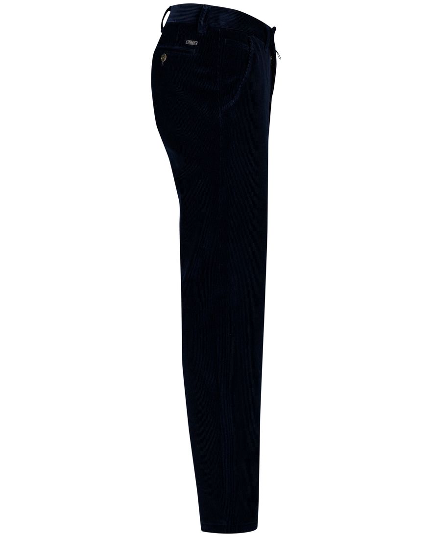 Eurex pantalon effen donkerblauw normale fit