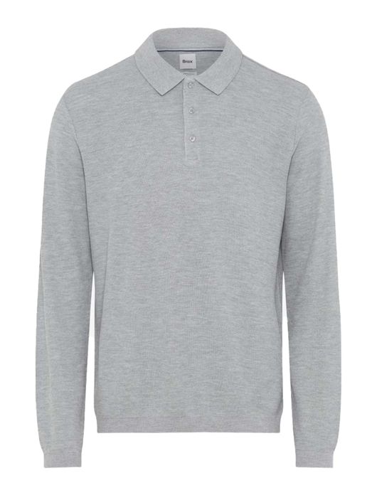 polo lange mouw grijs Brax