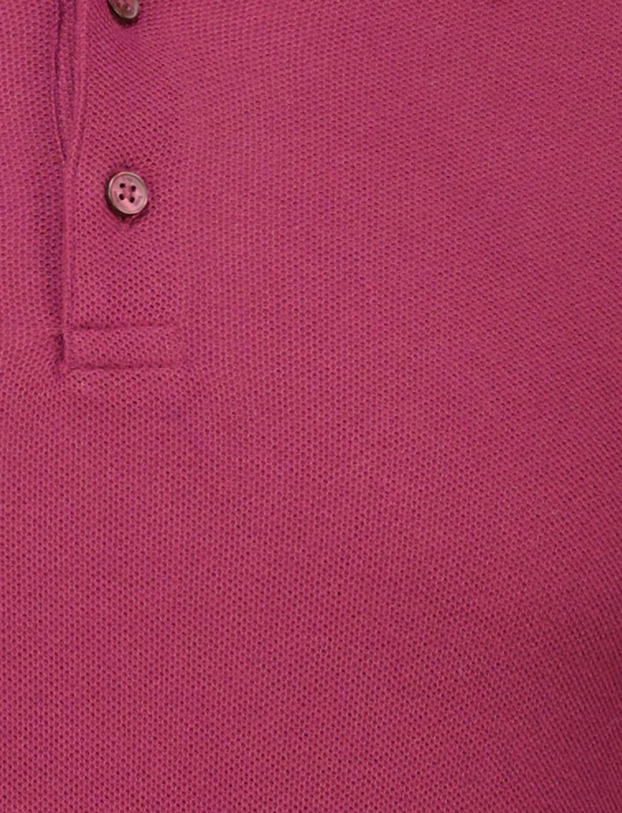 Brax knitted polo lange mouw bordeaux