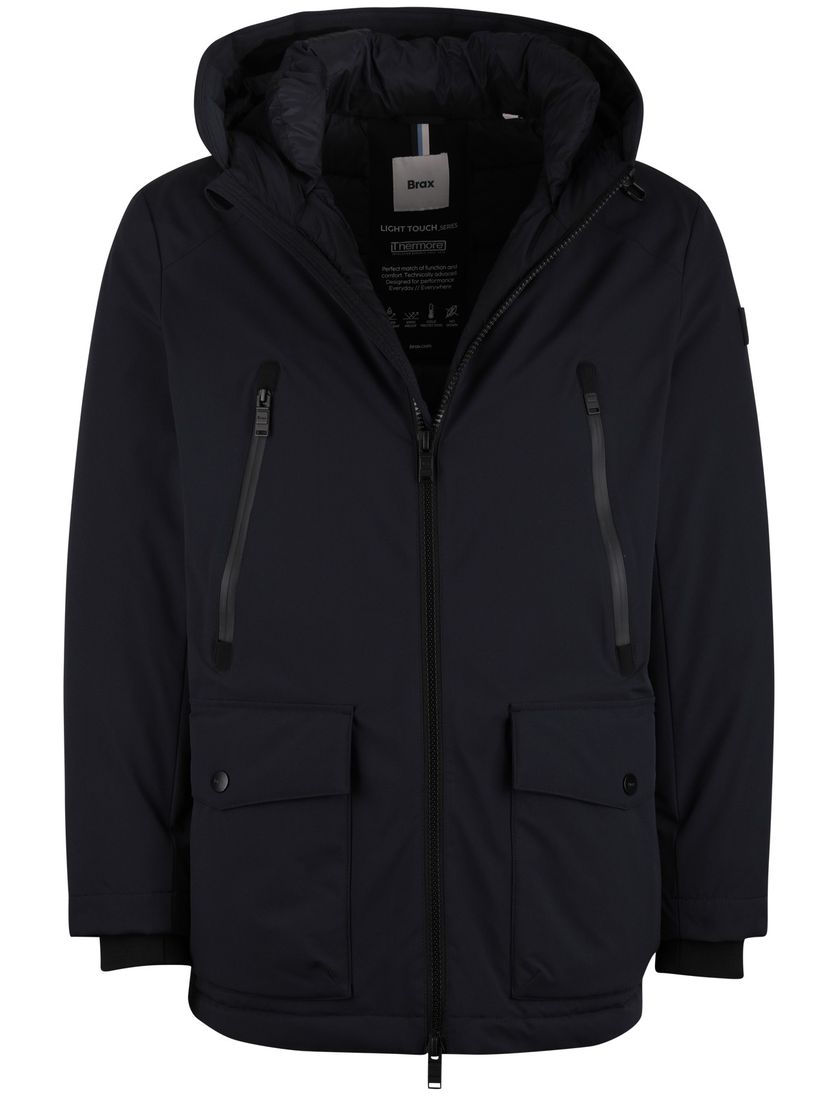 Winterjas Brax donkerblauw