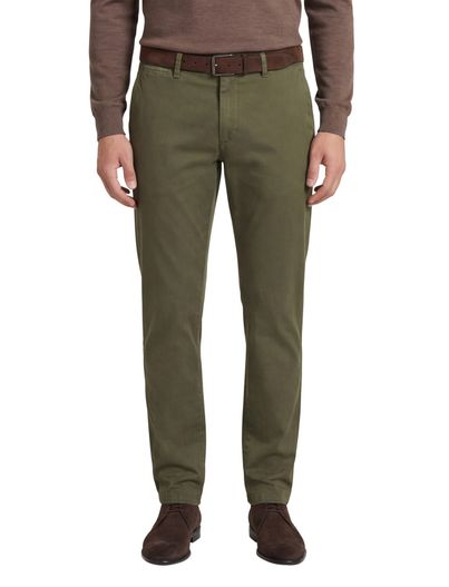Eurex Eurex joe regular fit pantalon katoen khaki