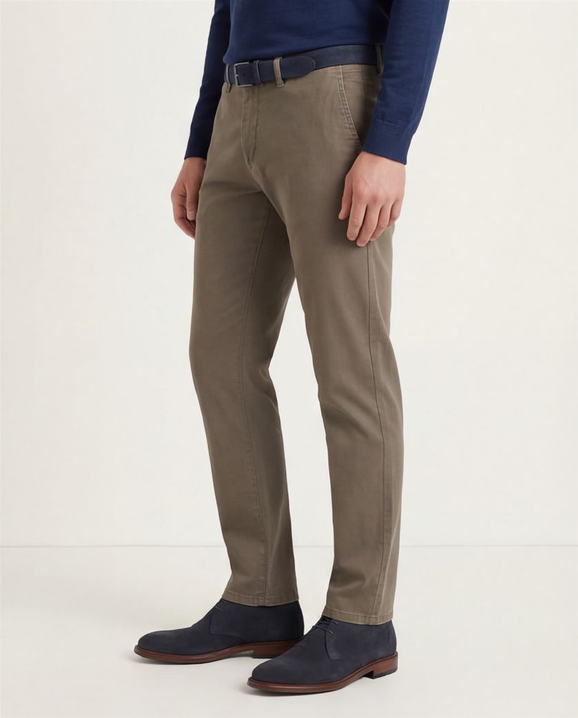 katoenen broek Eurex Joe bruin