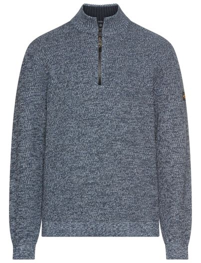 Camel Active Camel Active trui half zip blauw