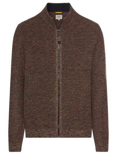 Camel Active vest Camel Active donkerbruin gemêleerd katoen