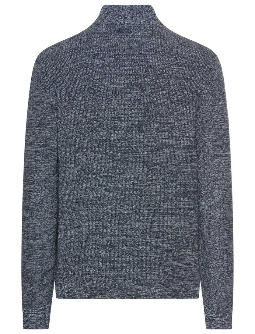 vest Camel Active blauw gemêleerd katoen