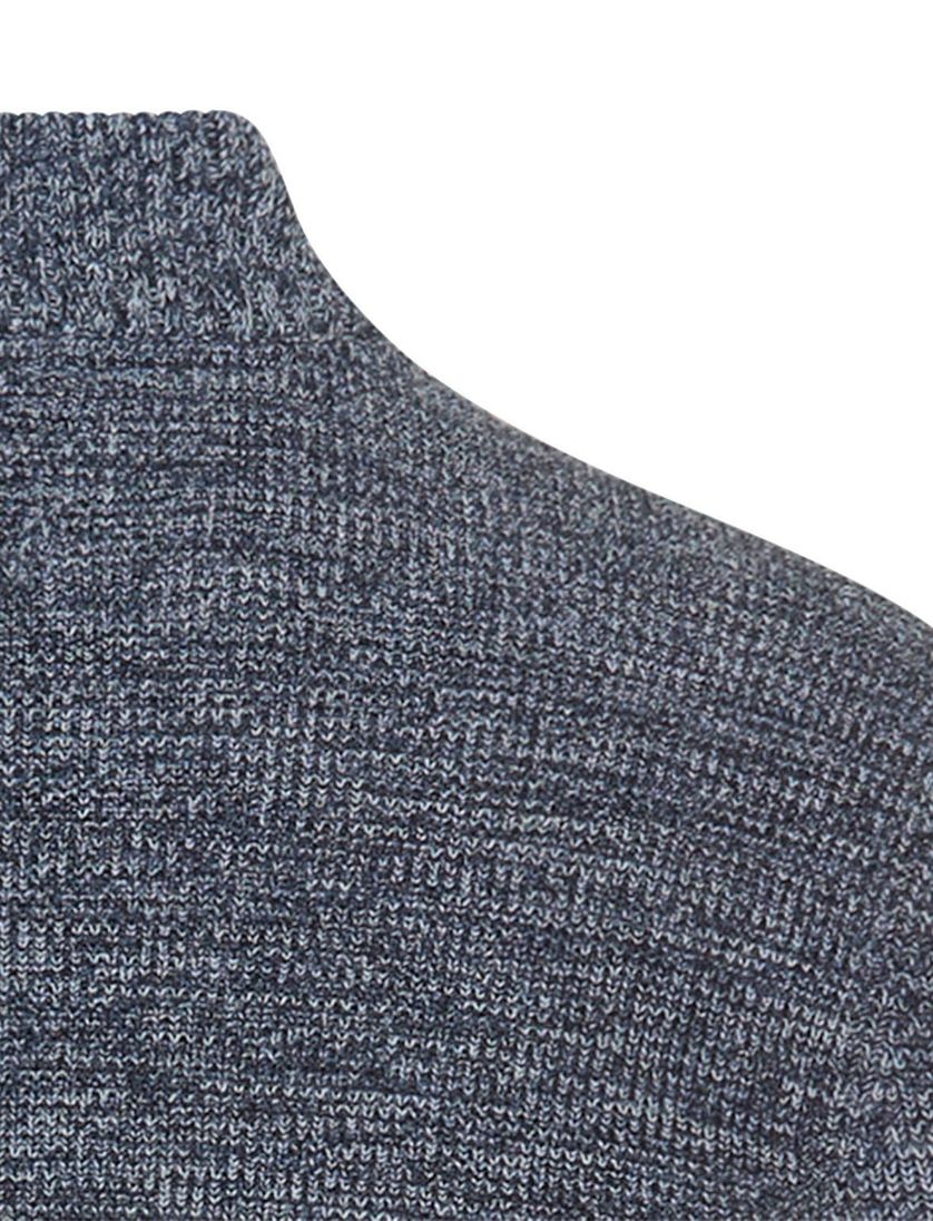 vest Camel Active blauw gemêleerd katoen