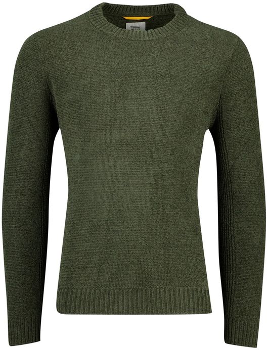 Camel Active Trui groen gemêleerd gebreid 100% polyester