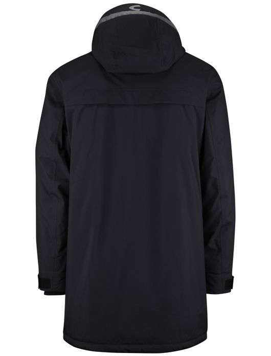 Camel Active winterjas donkerblauw effen wijde fit