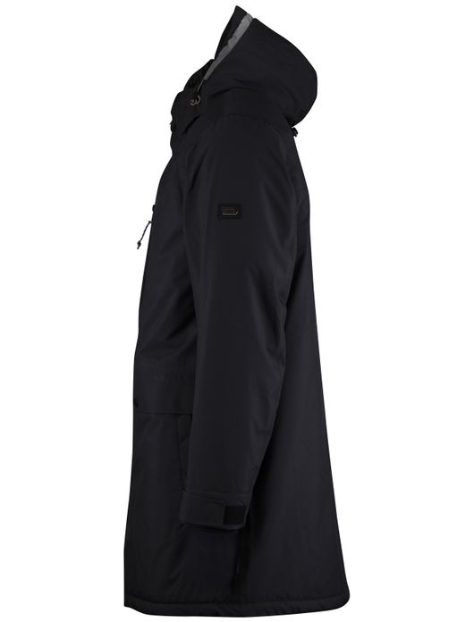 Camel Active winterjas donkerblauw effen wijde fit