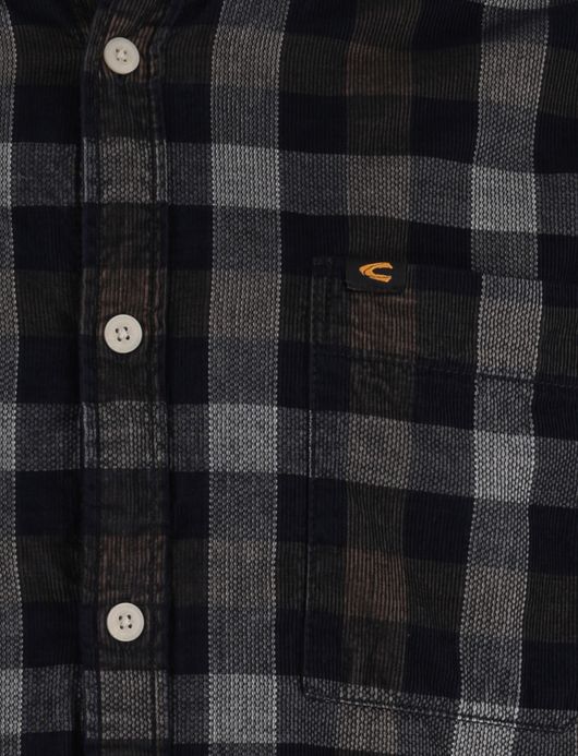 Camel Active Overhemd bruin wit geruit