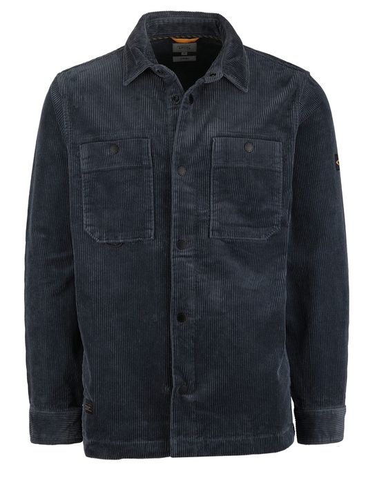 Camel Active Overshirt Donkerblauw corduroy katoen