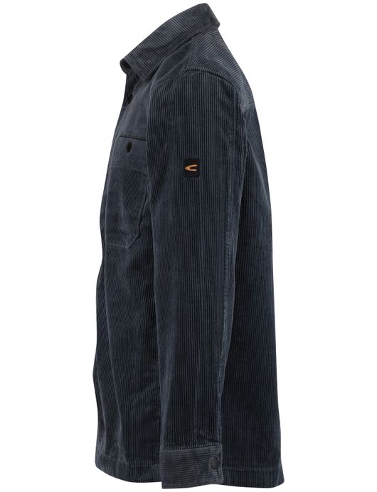 Camel Active Overshirt Donkerblauw corduroy katoen