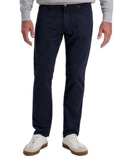 Pierre Cardin Pierre Cardin broek donkerblauw Lyon effen