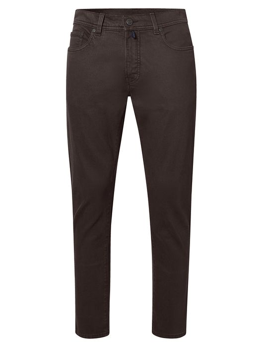 Pierre Cardin broek p5 bruin Lyon effen