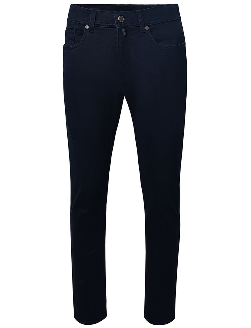 5-pocket Pierre Cardin Lyon Big & Tall donkerblauw katoen