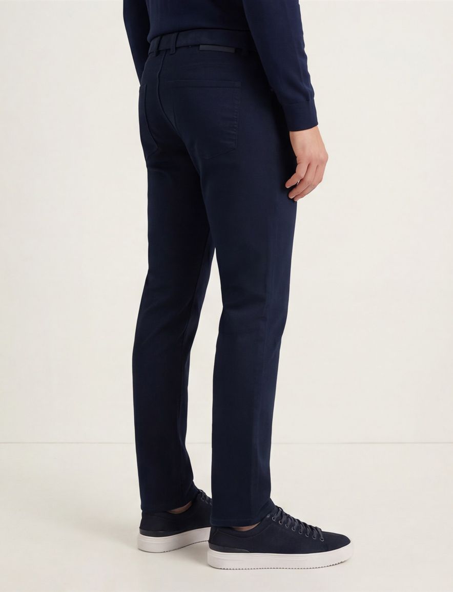 Pierre Cardin 5-pocket Lyon donkerblauw Plus Size