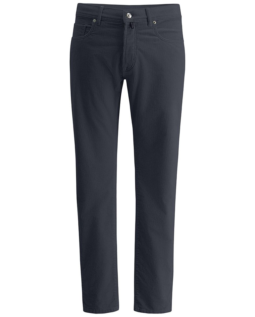 Pierre Cardin Laval Big & Tall 5-pocket blauw Corduroy Katoen