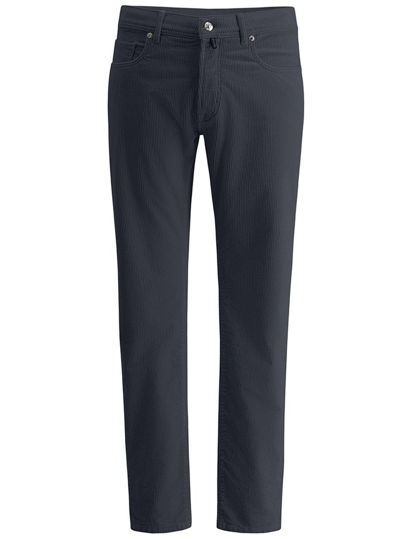 Pierre Cardin Laval Big & Tall 5-pocket blauw Katoen Corduroy