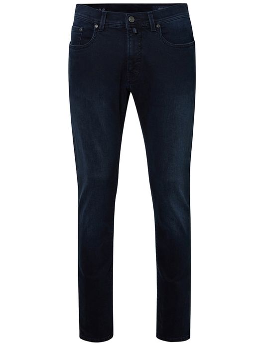 Pierre Cardin Lyon Big & Tall 5-pocket donkerblauw katoen spijker
