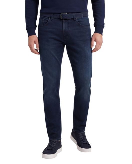 Pierre Cardin Lyon Big & Tall 5-pocket donkerblauw katoen spijker