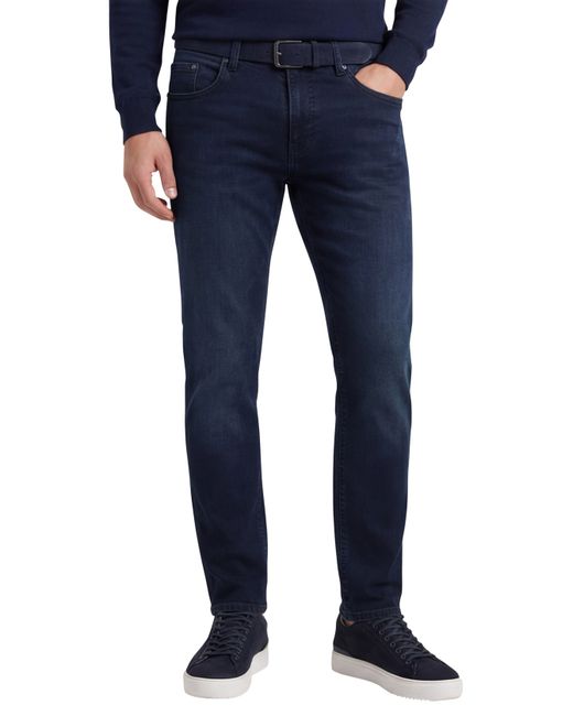 Pierre Cardin Lyon Big & Tall 5-pocket donkerblauw katoen spijker