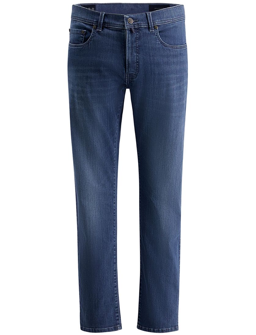 5-pocket Pierre Cardin Lyon Big & Tall blauw katoen