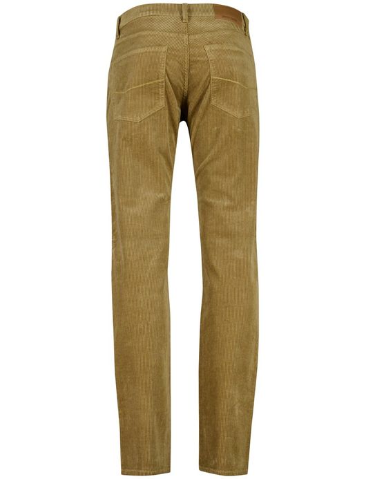 Pierre Cardin pantalon corduroy rib normale fit bruin
