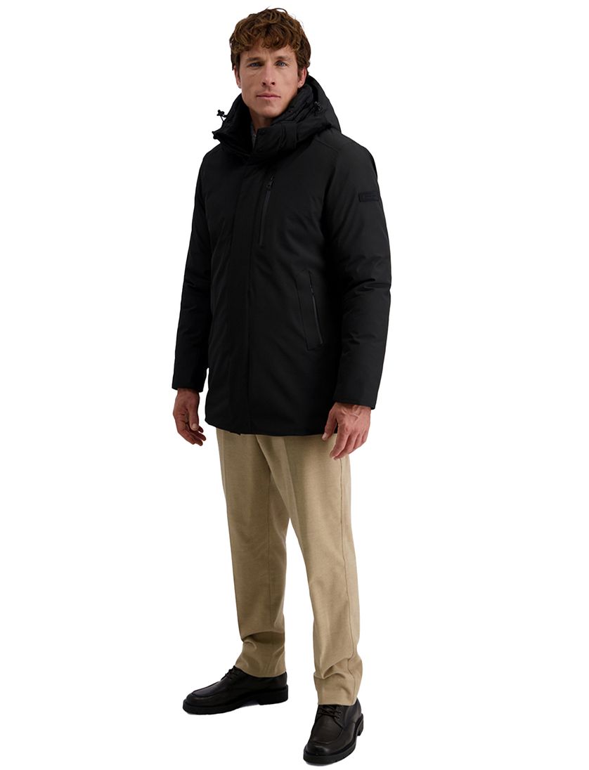 Winterjas Pierre Cardin Zwart enkele borstzak