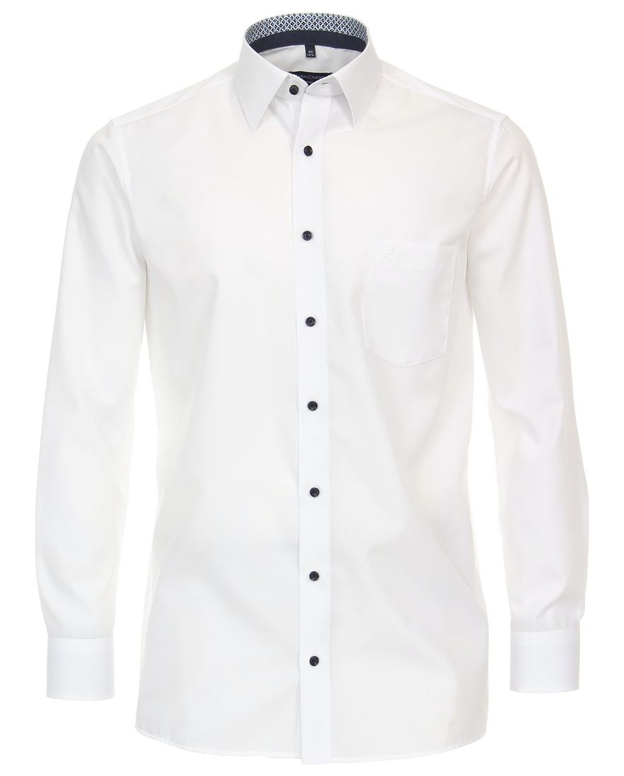 Casa Moda comfort fit overhemd mouwlengte-7 wit