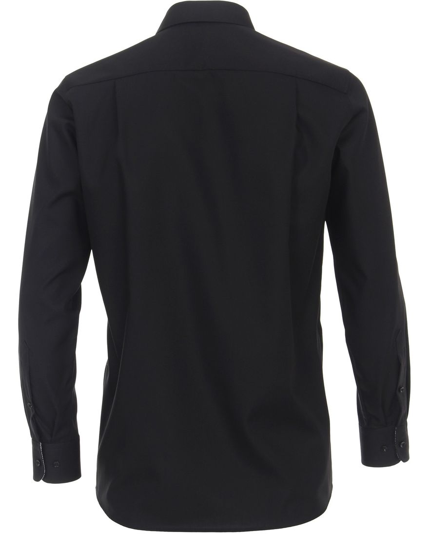 Casa Moda comfort fit overhemd mouwlengte-7 zwart