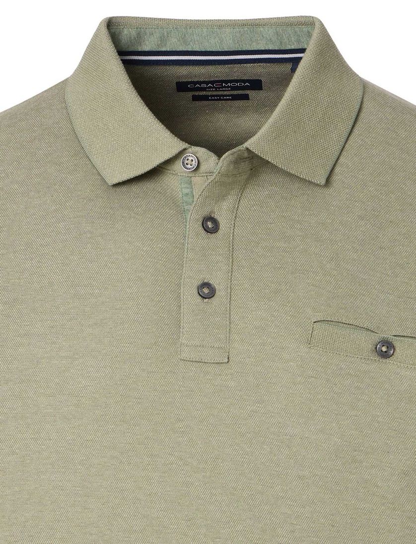 polo lange mouw Casa Moda groen