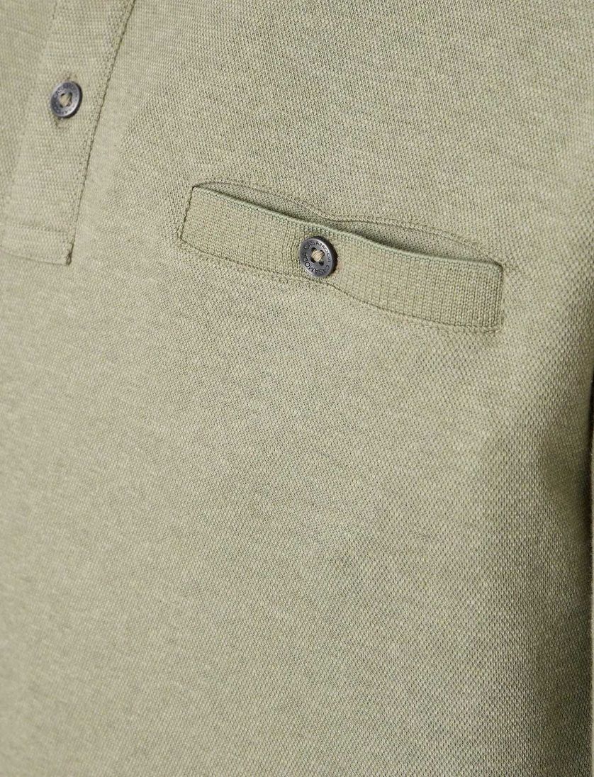 polo lange mouw Casa Moda groen