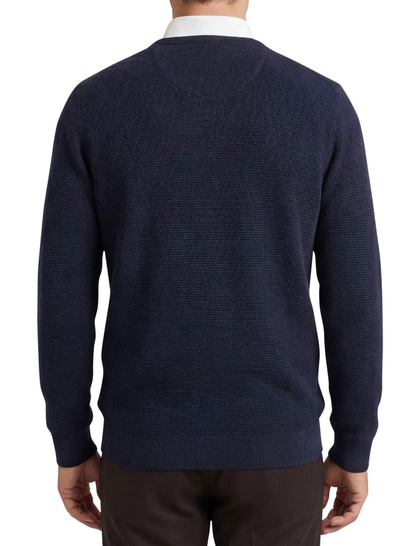 Trui Casa Moda donkerblauw ronde hals