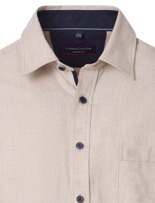 Casa Moda casual overhemd beige