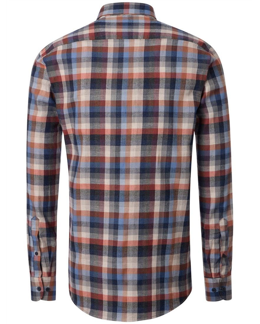 Casa Moda casual overhemd grijs blauw