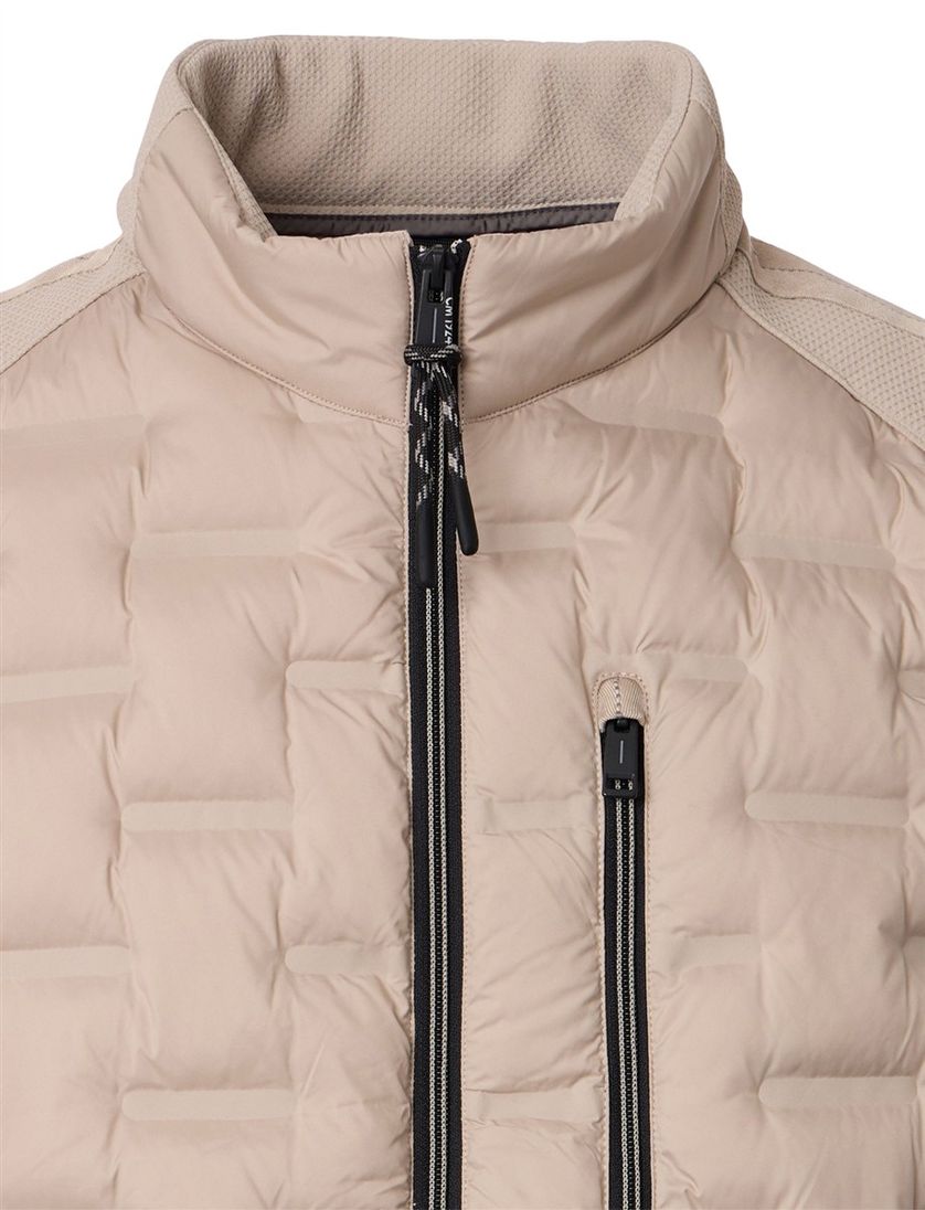 bodywarmer Casa Moda beige gewatteerd