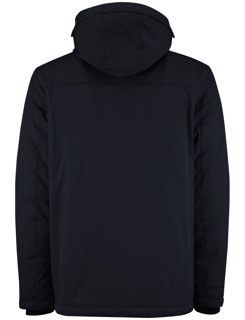 Casa Moda winterjas donkerblauw effen