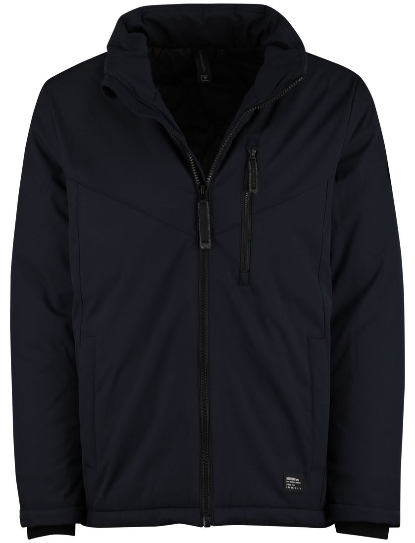 Casa Moda winterjas donkerblauw effen