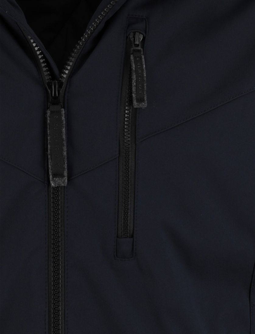 Casa Moda winterjas donkerblauw effen