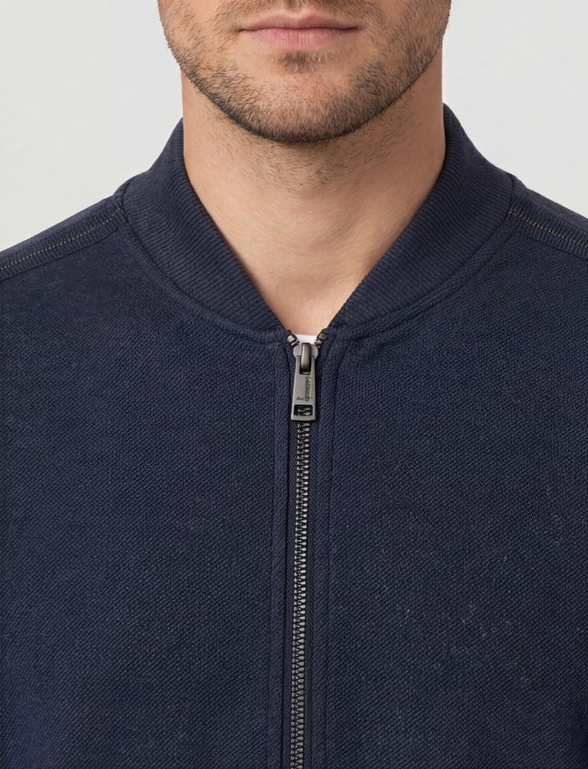 vest Casa Moda donkerblauw